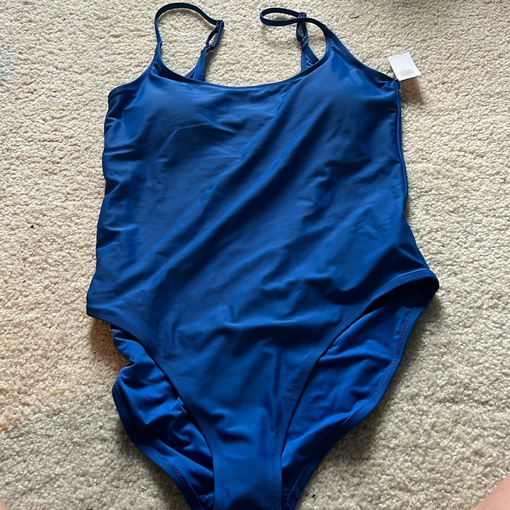 Old Navy Blue One-Piece Swimsuit